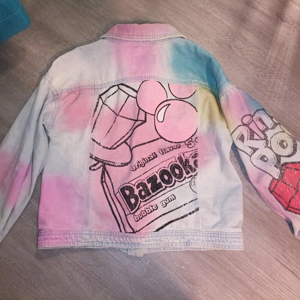 Children's Justice Brand Bazooka Bubble Gum Denim Jacket